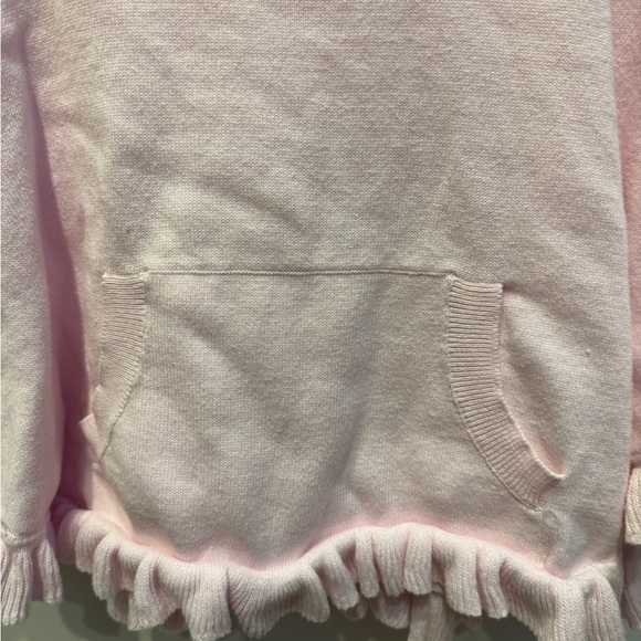 Lily Pulitzer XS (2-3) Girls Light Pink Fringe Shawl - Picture 3 of 4